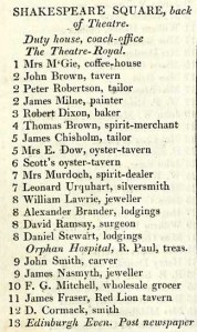 1833, and John Smith's address is at 9 Shakespeare Square, the same address where is nephew's family were living in 1841.