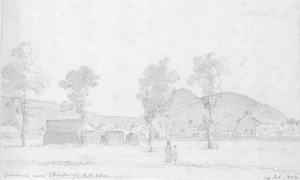 Ruins of the Sciennes convent in 1802.