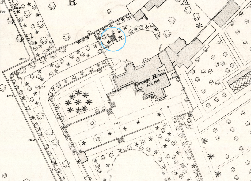 Most likely position for the wyverns in Grange House's last century.