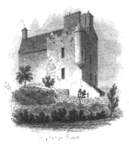 Grange House in the early 19th century, before major changes hid its late 16th century shape.