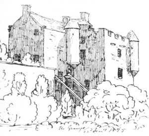 View from south west in 1825