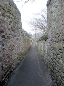Lovers' Loan today. This stretch ran close to Grange House and its gardens. Photo by Kim Traynor.