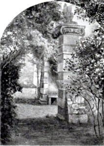 The wyverns at the top of the steps in the 1890s